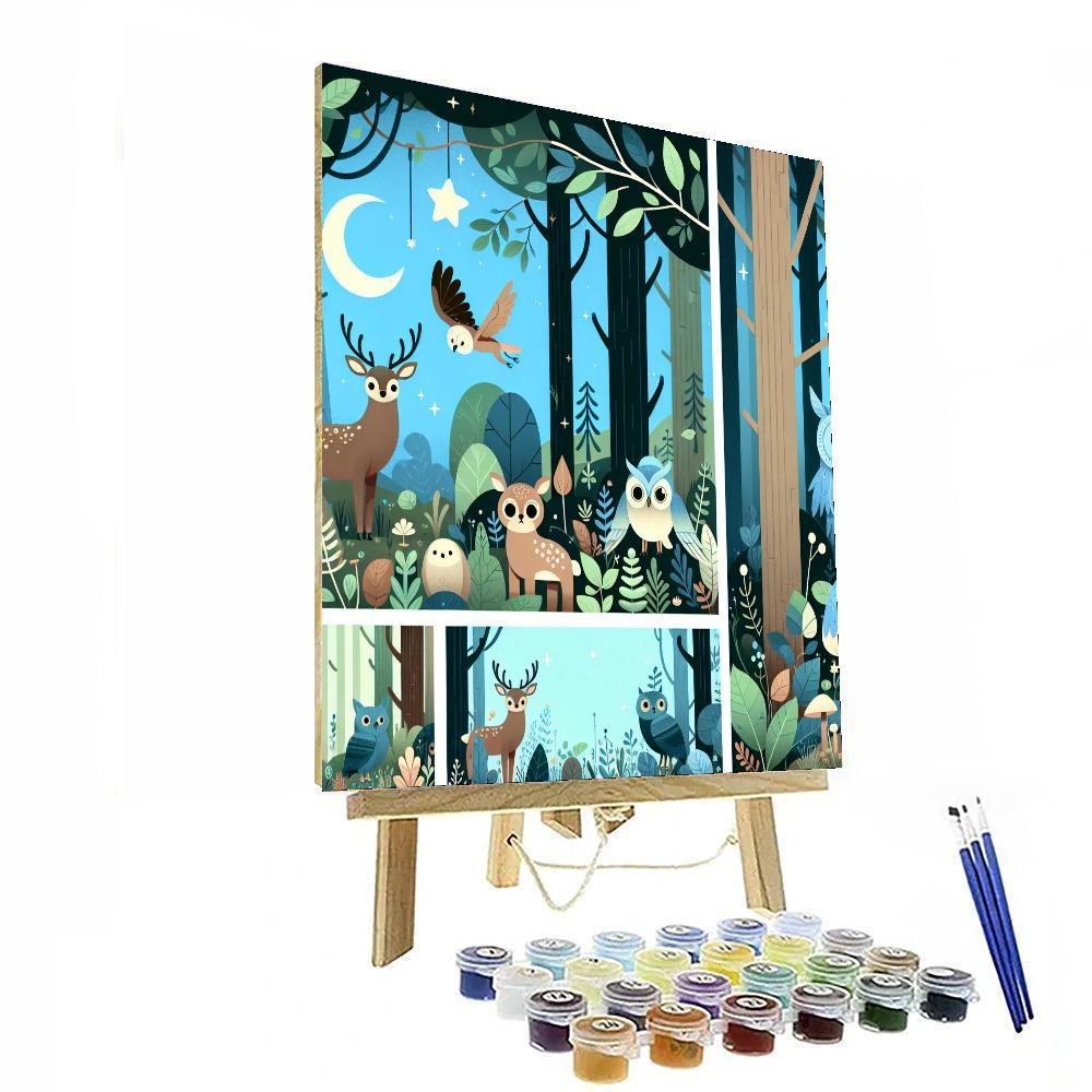 Enchanted Woodlands Journey Painting Number Kit