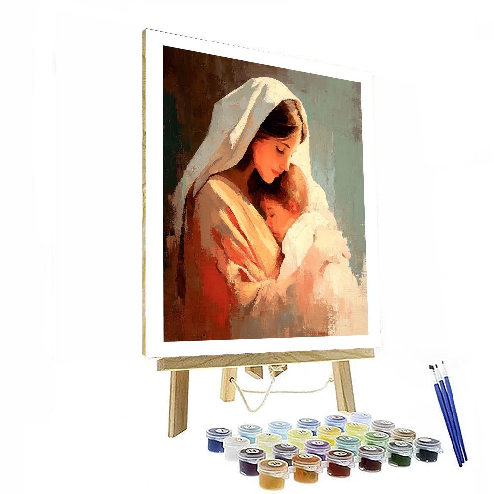 In Mother's Loving Arms Paint By Number