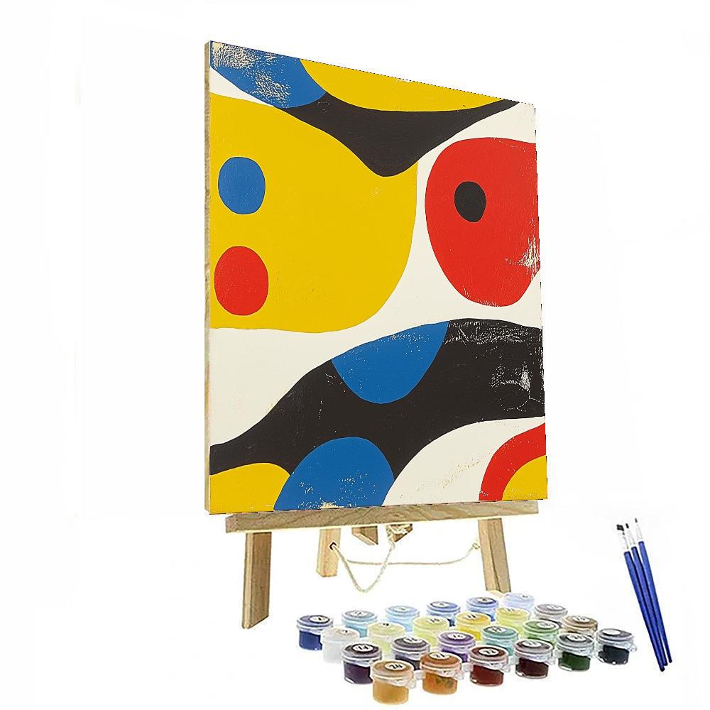 Joan Miró Inspired Imagination Unleashed  Painting Number Kit