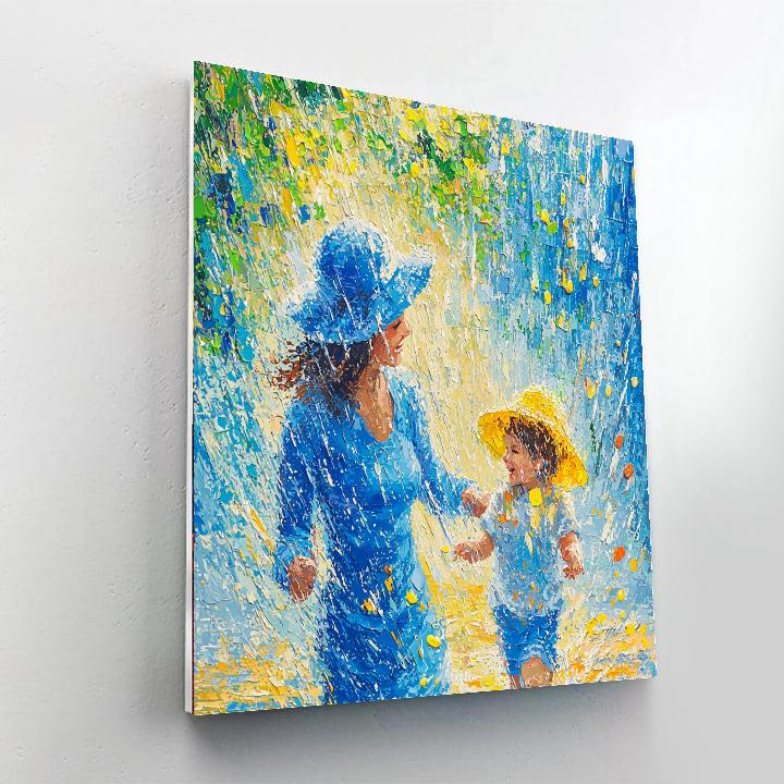 Puddle Jumping Together Paint By Numbers