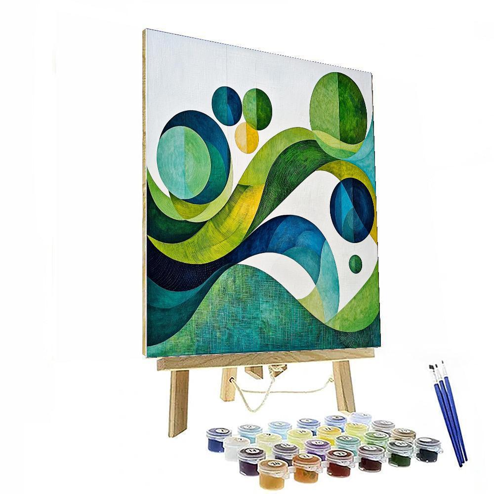 Kazimir Malevich Inspired Abstraction Of Nature  Number Painting