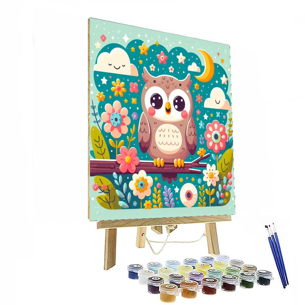 Funky Owl Numbered Painting Kits