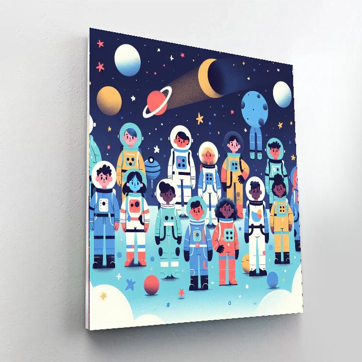 Starlight Adventure Seekers Paint By Numbers Art