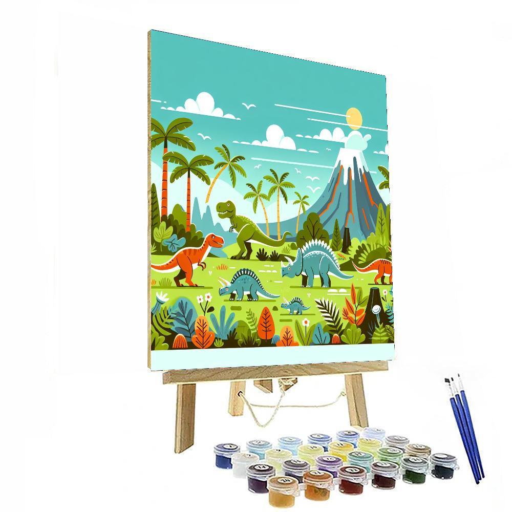Dino Explorer Trail Numbered Painting Kits