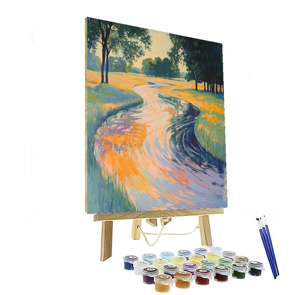 Edgar Degas Inspired Fluid Movements Of Nature  Paint By Numbers