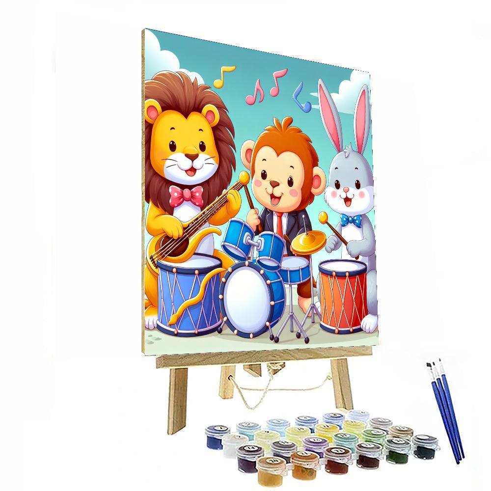 Animal Band Celebration Numbered Painting Kits