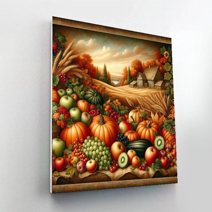 Radiant Harvest Bounty Paint By Numbers