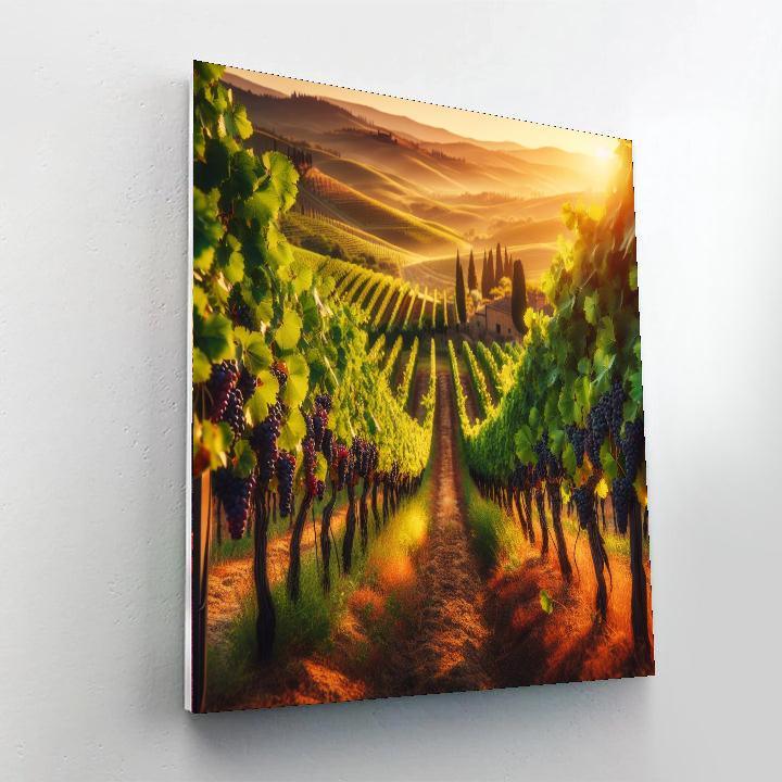 Tuscan Vineyard Afternoon Paint By Number