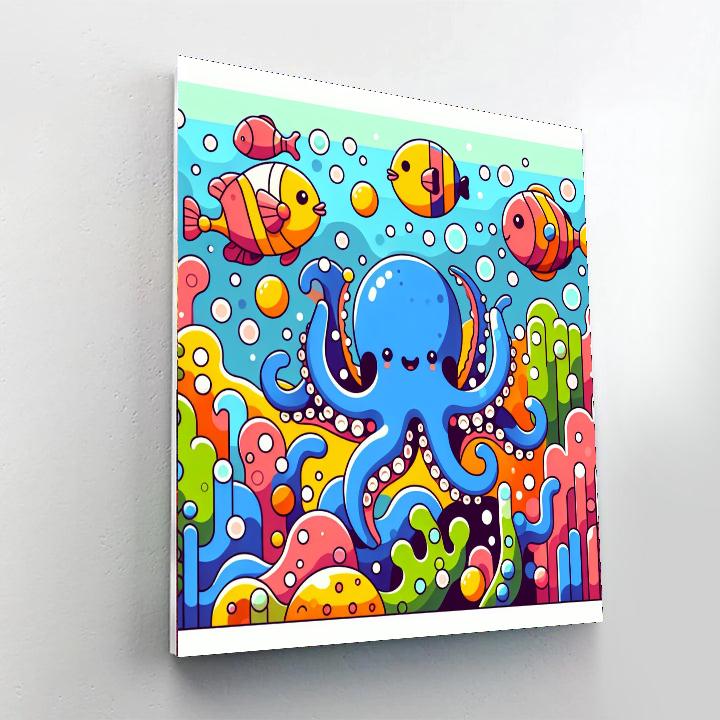 Silly Underwater Fun DIY Paint By Numbers