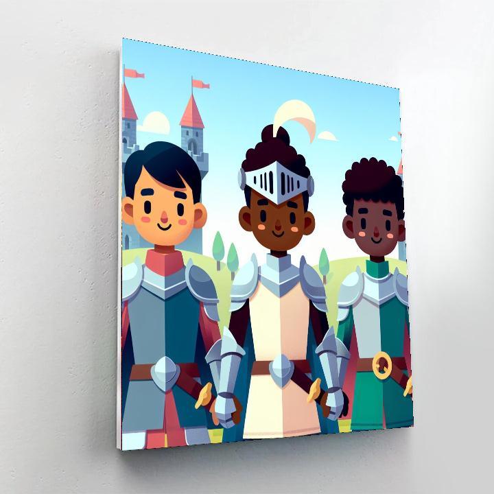 Royal Knight Quest Paint By Number