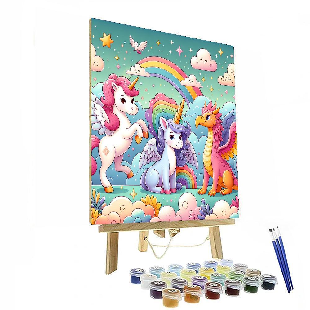 Adventure With Mythical Creatures Painting By Numbers Kit