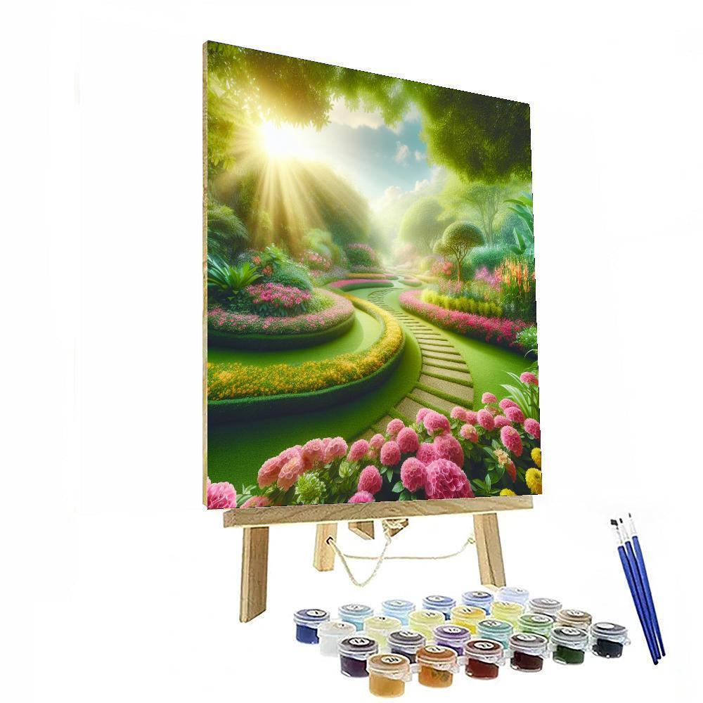 Tranquil Garden Haven Paint By Numbers Art