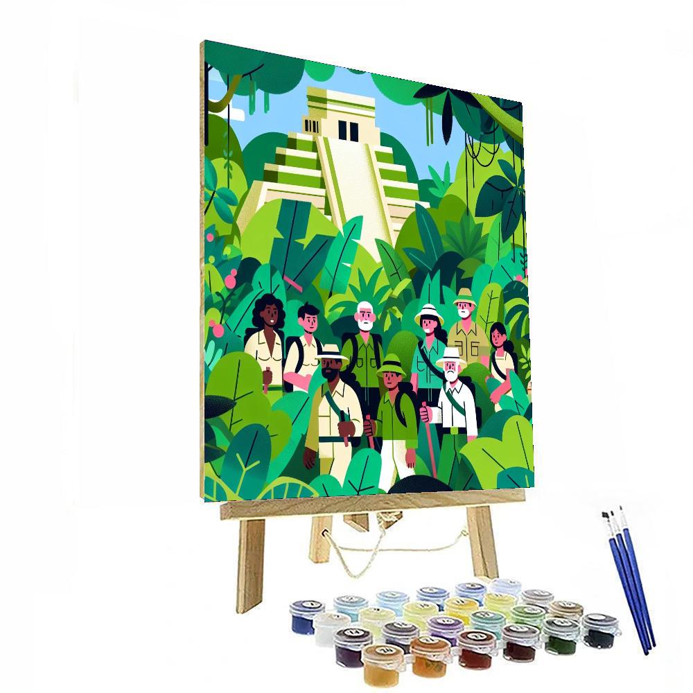Secret Jungle Expedition Painting Number Kit