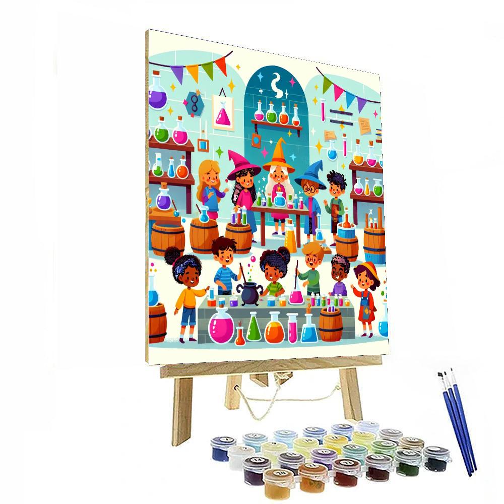 Wizard’s Enchanted Workshop Number Painting