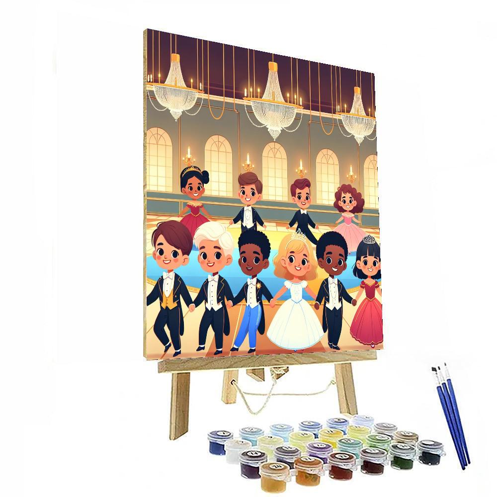 Royal Ballroom Dance Numbered Painting Kits