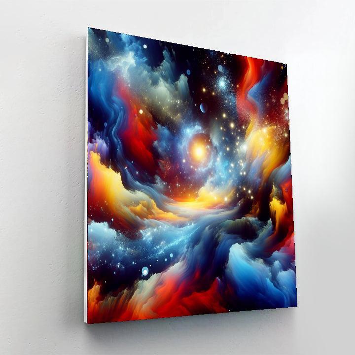 Abstract Cosmic Voyage Paint By Number