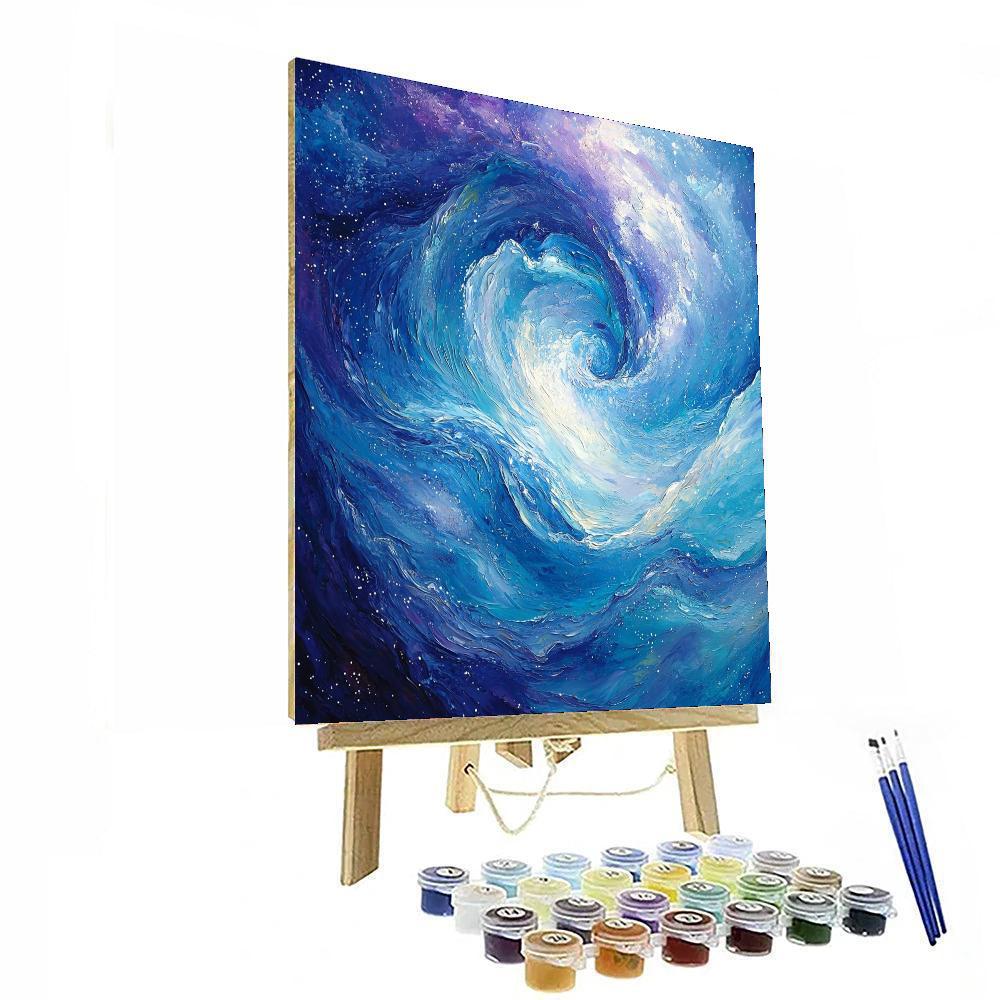 Michelangelo Inspired Galactic Currents  Paint By Number