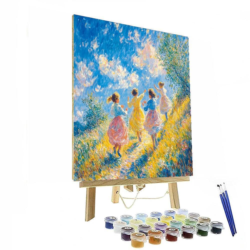 Pierre-Auguste Renoir Inspired Friendship Bonds  Paint By Color