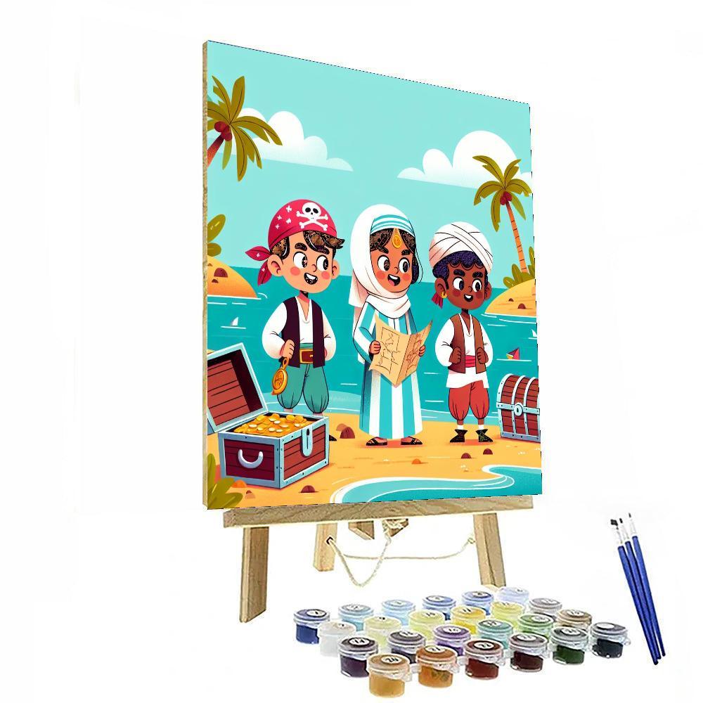 Pirate Treasure Lagoon Painting By Numbers Kit