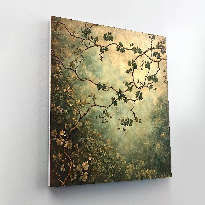 Leonardo Da Vinci Inspired Whispering Vines  Paint By Number