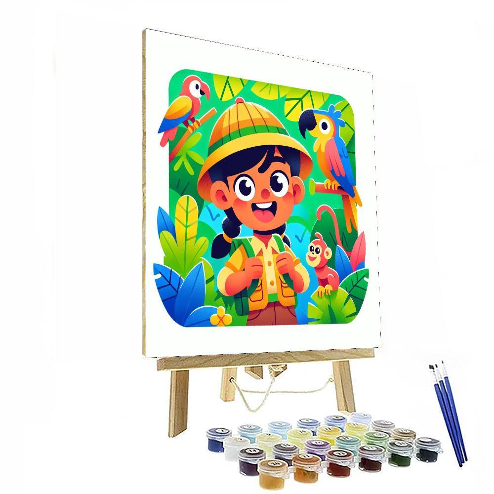 Jungle Exploration Safari Paint By Numbers Kits