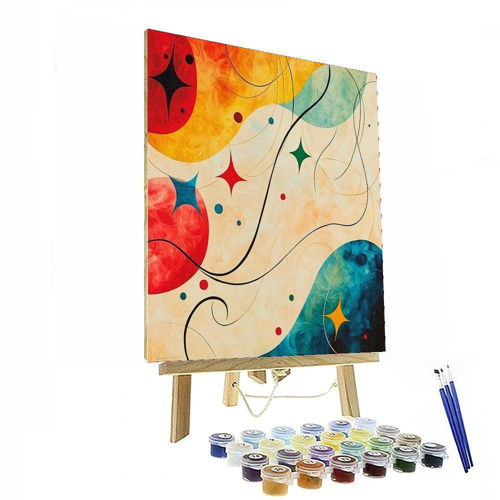 Joan Miró Inspired Surreal Reverie  Paint By Numbers Art