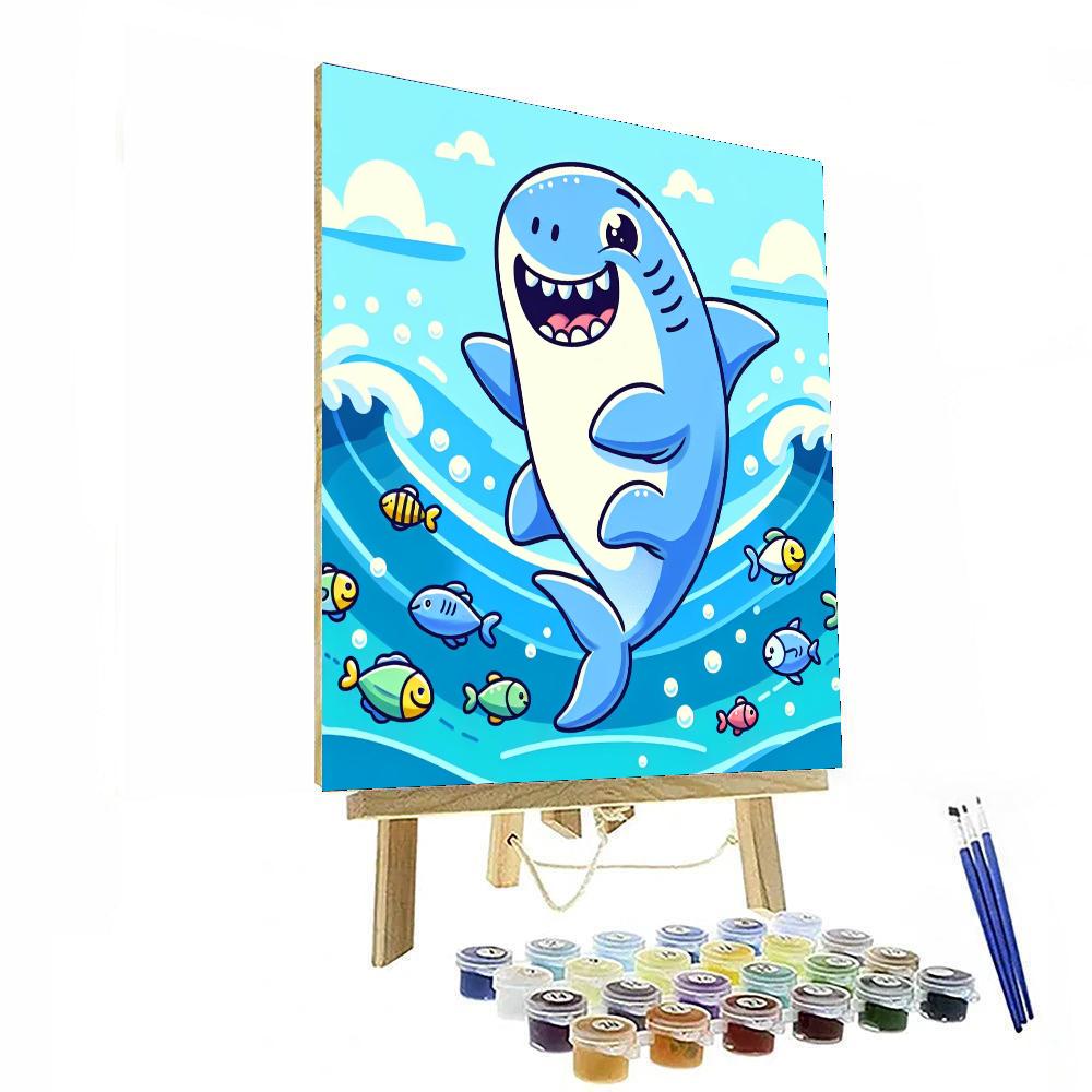 Silly Shark Undersea Painting Number Kit