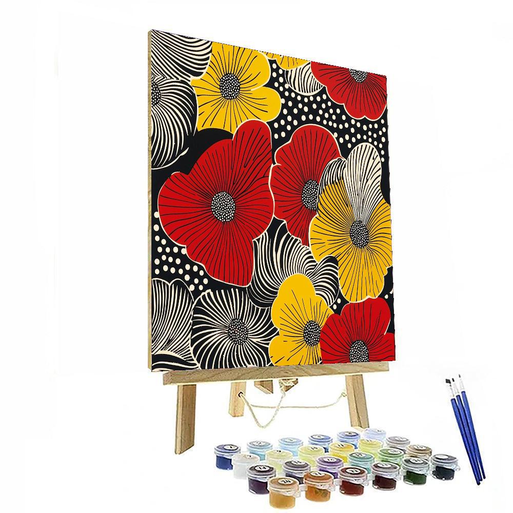 Yayoi Kusama Inspired Kaleidoscopic Realms  Paint By Numbers