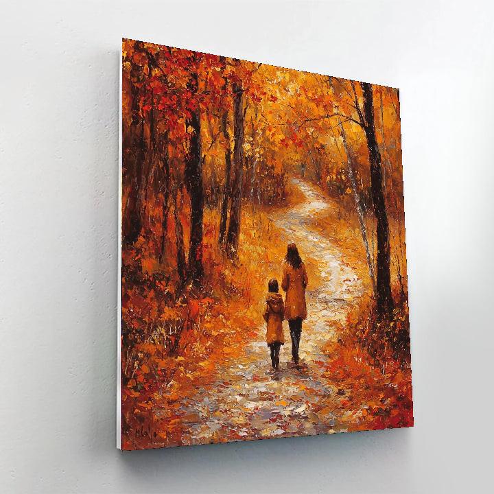 Joyful Autumn Stroll Paint By Numbers