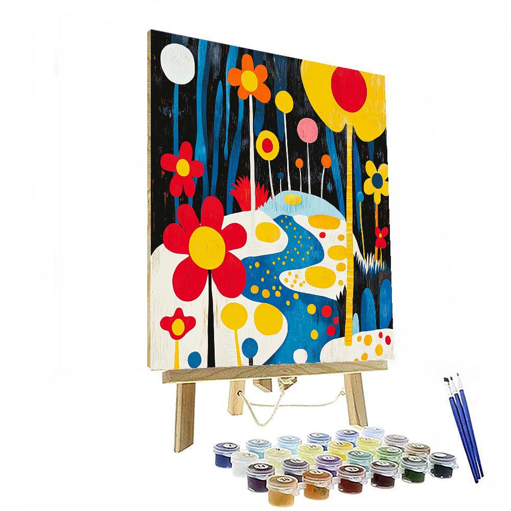 Joan Miró Inspired Surreal Garden Of Dreams  Paint By Numbers Kits