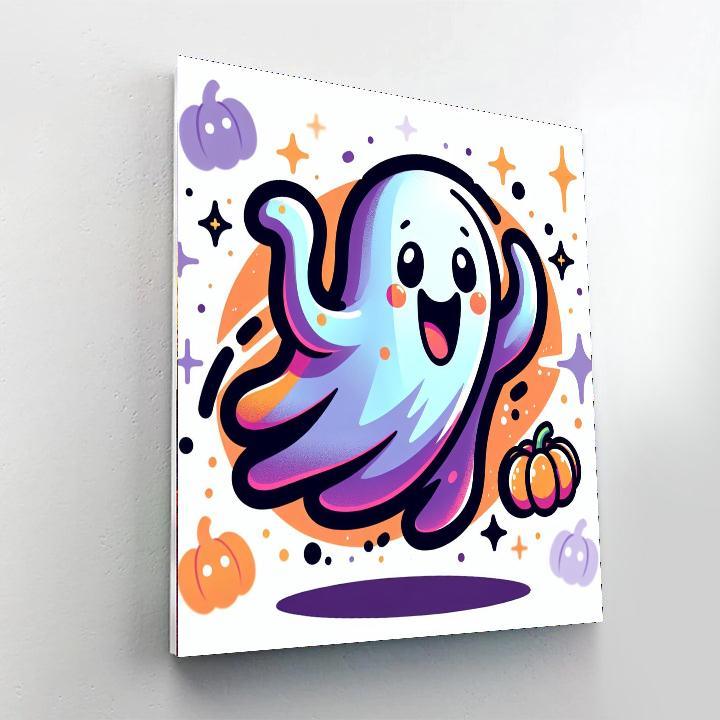 Funny Ghost Paint By Color