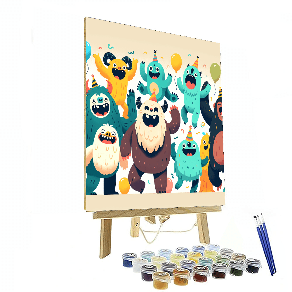 Giggling Monster Mash Paint By Numbers Kits