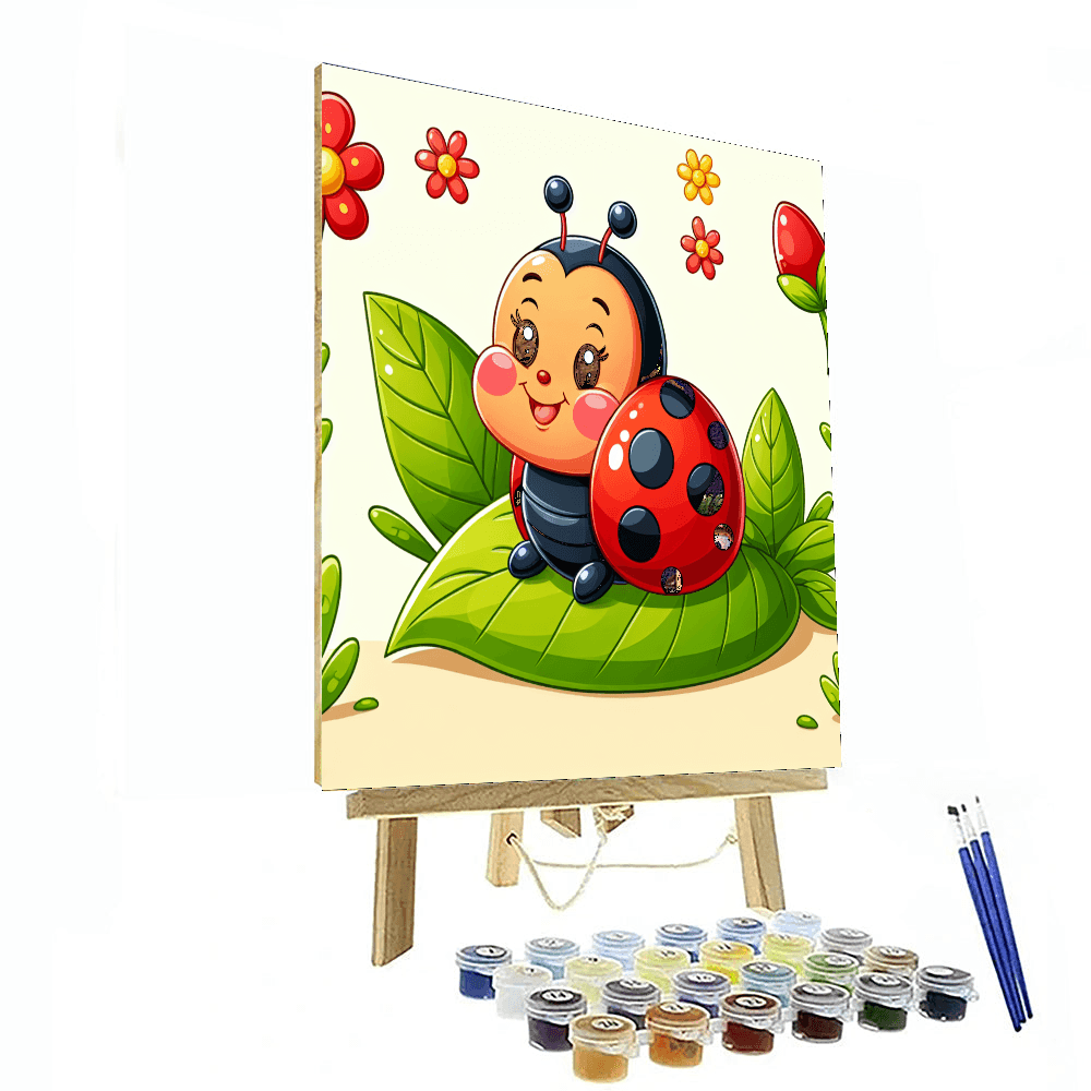 Friendly Ladybug Painting Number Kit