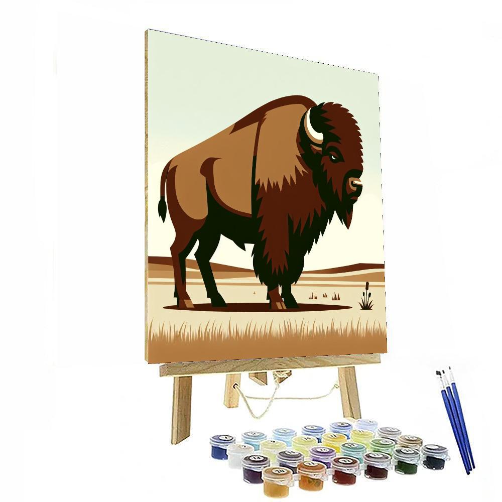 Bold Bison Paint By Numbers Art