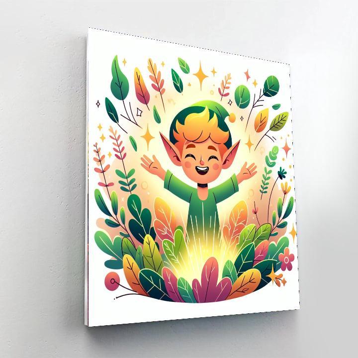 Forest Elf's Magical Grove Paint By Number
