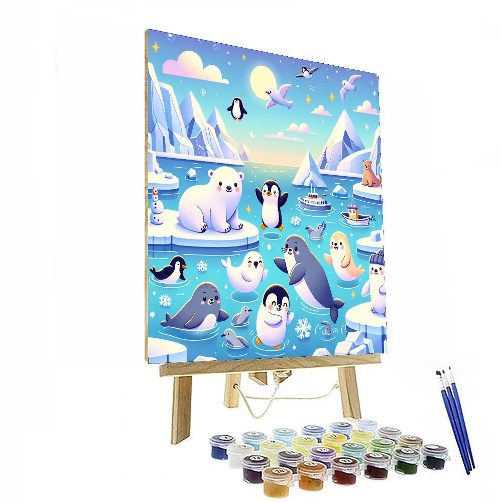 Adventurous Arctic Animals Paint By Numbers Art