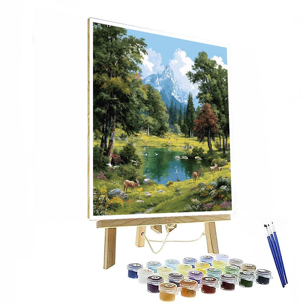 Together In Nature's Arms DIY Paint By Numbers