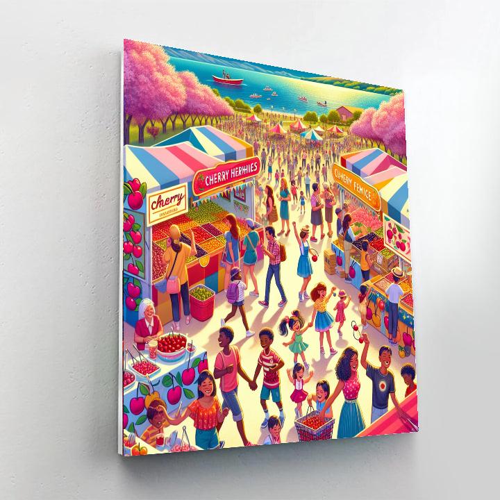 The National Cherry Festival - United States Numbered Painting Kits