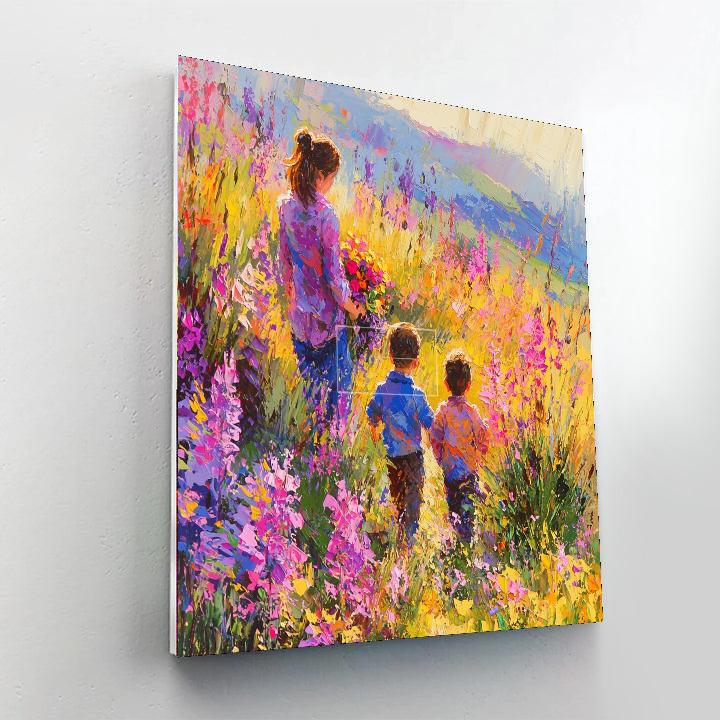 Spring’s Embrace Number Painting