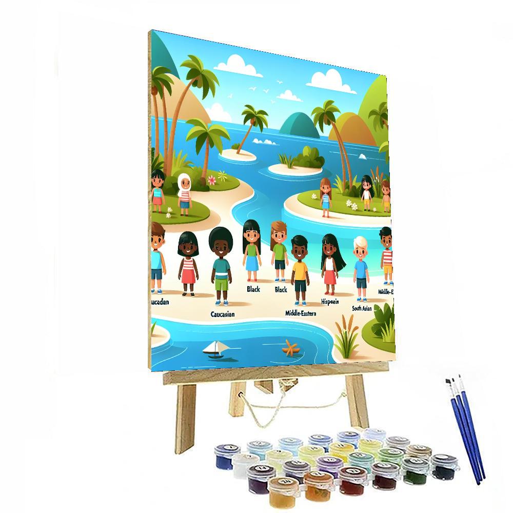 Island Escape Adventure Numbered Painting Kits