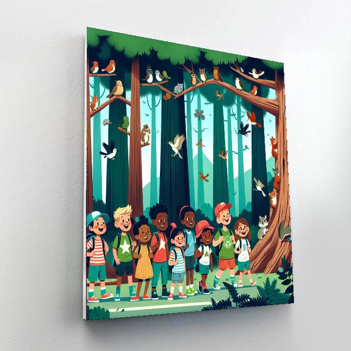 Giant Sequoia Adventure Number Painting