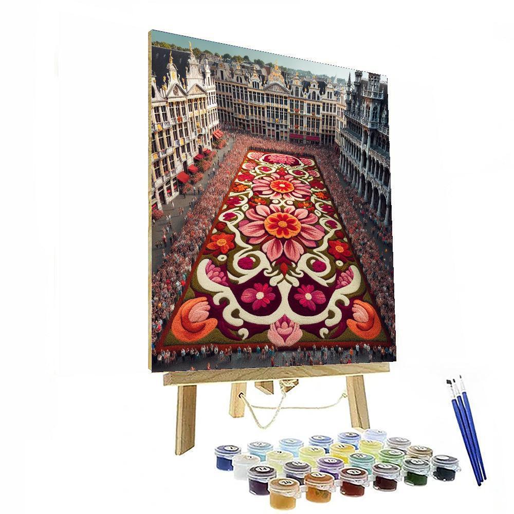 Flower Carpet - Belgium Painting By Numbers Kit
