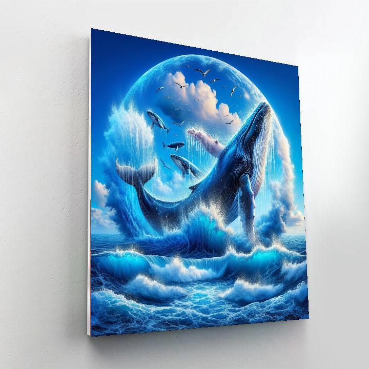 Whale Watching Wonder Painting By Numbers Kit