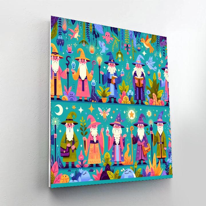 Enchanted Wizard's Garden Paint By Numbers Art