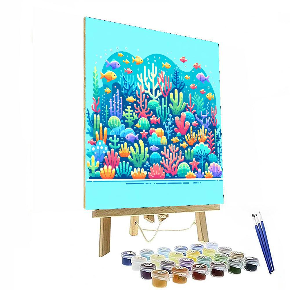 Underwater Reef Discovery Numbered Painting Kits