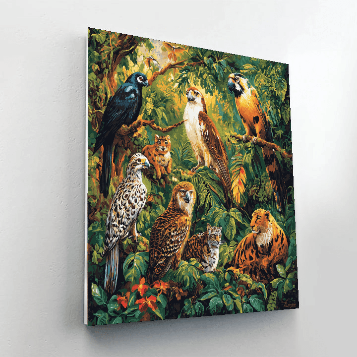 John James Audubon Inspired Wild Animal Spirits  Paint By Numbers Kits