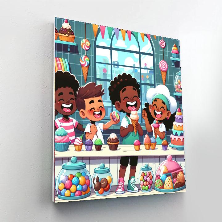 Delightful Dessert Shop Number Painting