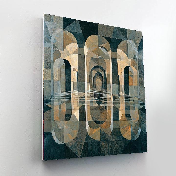 M.C. Escher Inspired Complex Reflections  Paint By Numbers Kits