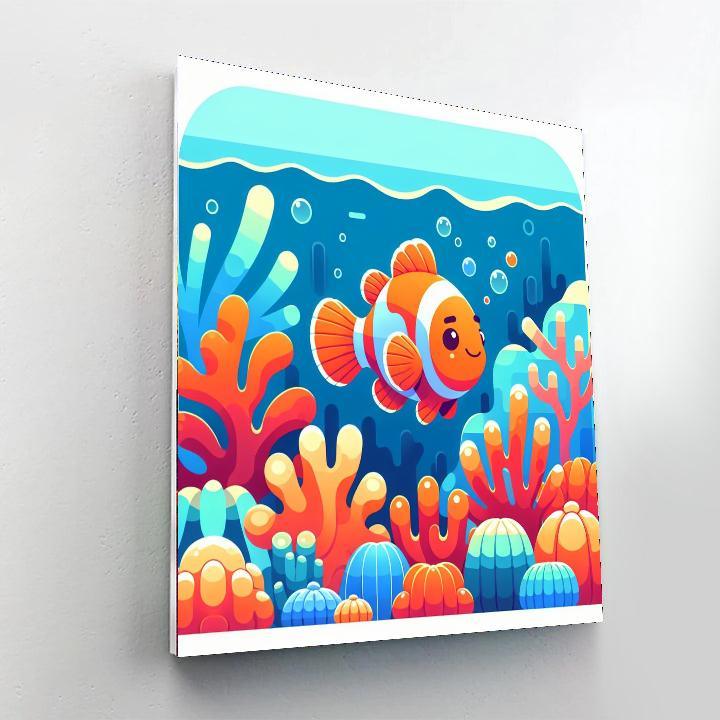 Colorful Clownfish Paint By Numbers Kits