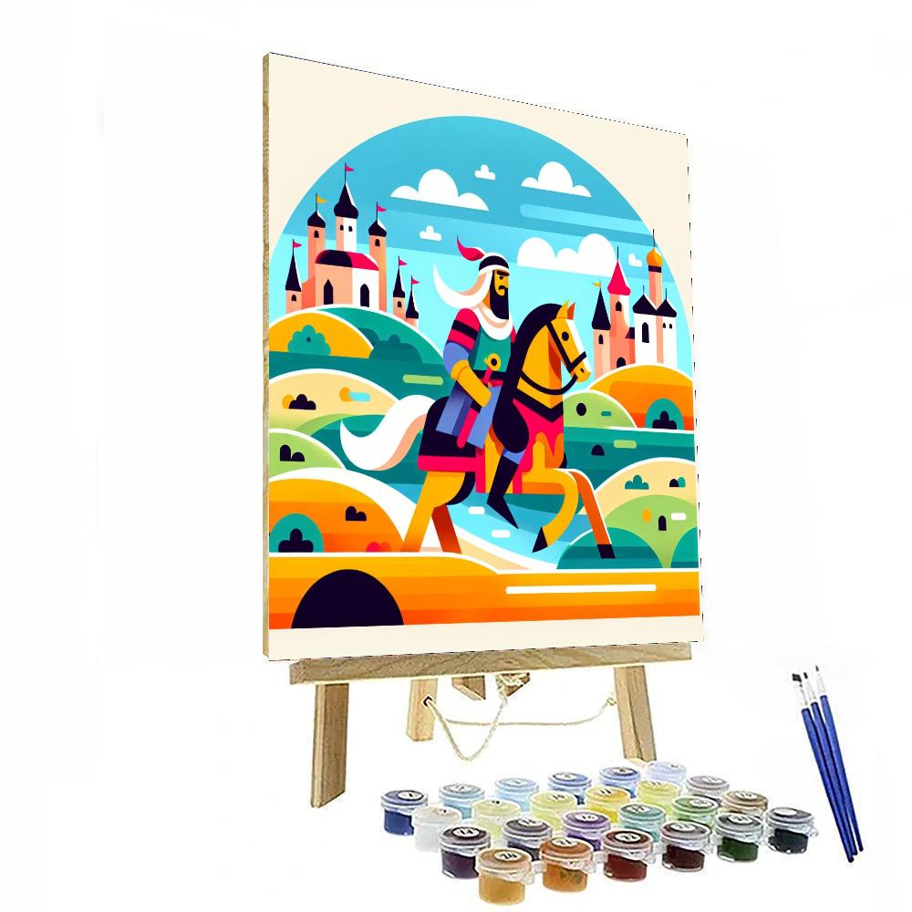 Fearless Knight Quest Painting Number Kit